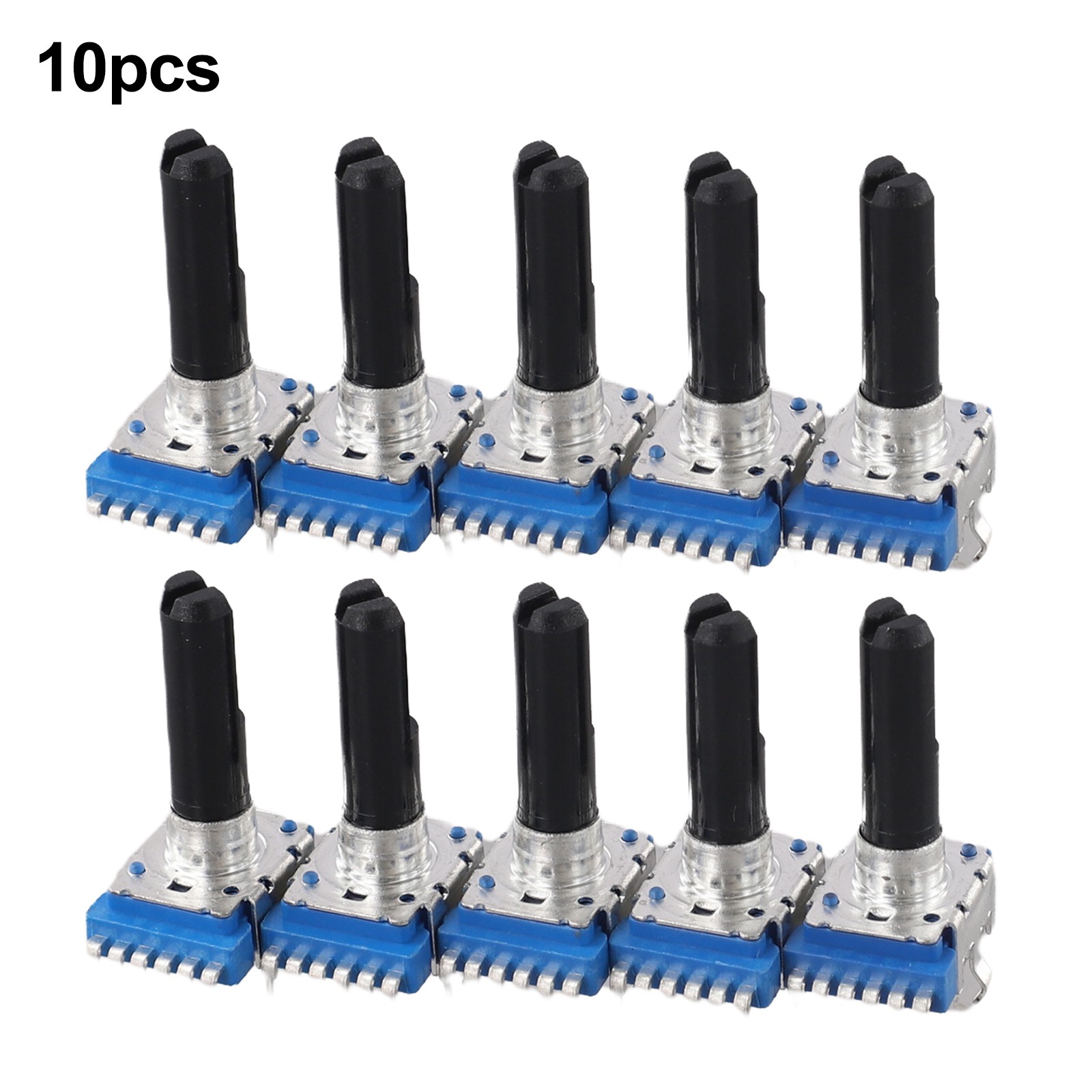 10 pezzi potenziometri stereo RK12 6 pin B10K B20K B50K B100K per impostazioni - Foto 26 di 41