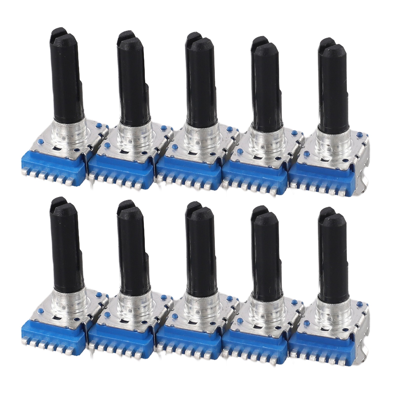 10 pezzi potenziometri stereo RK12 6 pin B10K B20K B50K B100K per impostazioni - Foto 29 di 41