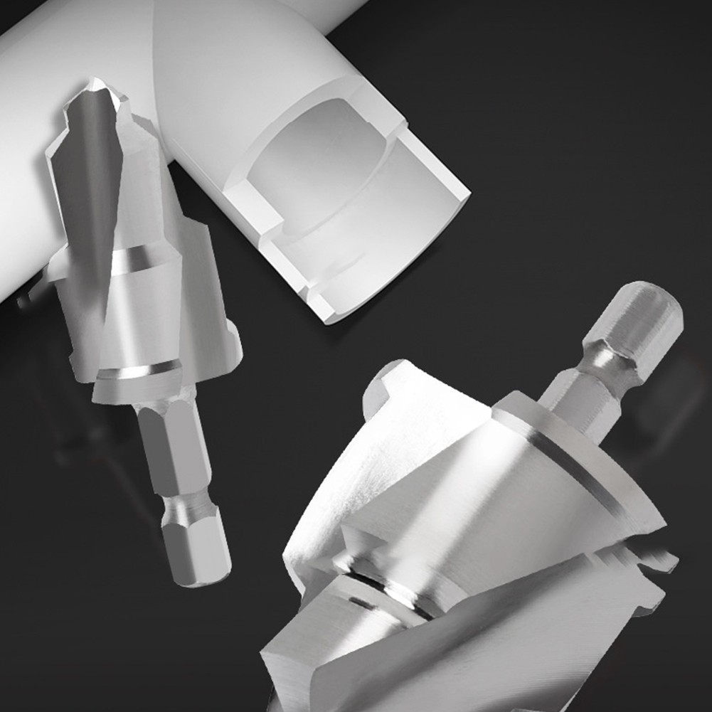 MACHSWON 3er Set Hebebohrer (20mm, 25mm, 32mm) Für PPR-Rohre - Mit 6,35mm Sechskantschaft Für Wasserrohr-Reparaturen