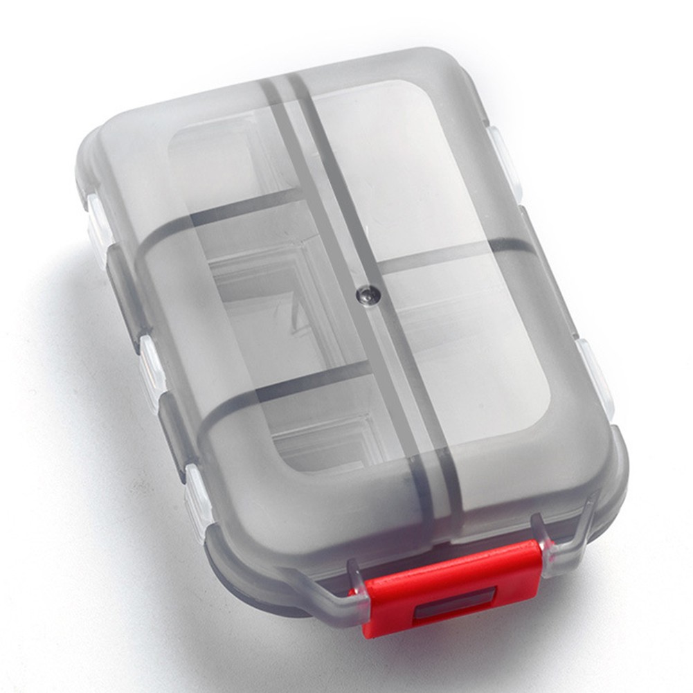 Travel Pill Organizer Box with Double Layer and Sealed Freshness Design
