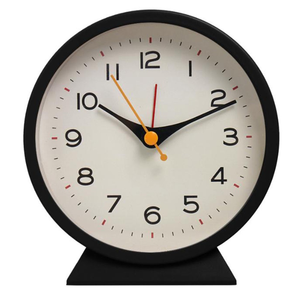 Sleek Metal Bedside Clock with Luminous Face for Easy Nighttime Viewing - Picture 20 of 20