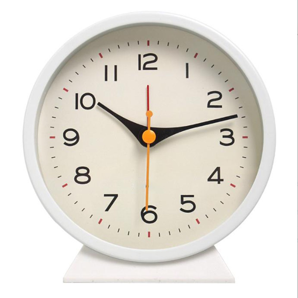 Sleek Metal Bedside Clock with Luminous Face for Easy Nighttime Viewing - Picture 13 of 20