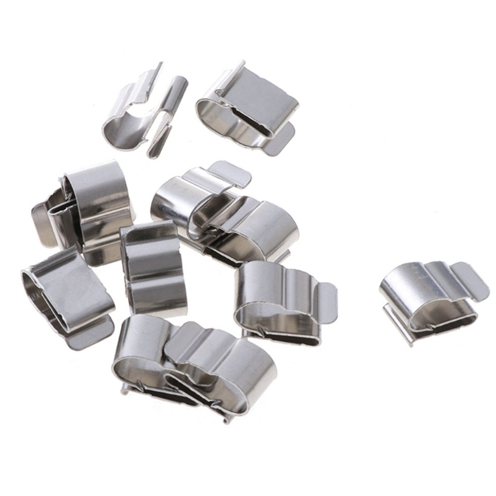 100pcs Stainless Steel Clips for Efficient Solar Panel Wiring Solutions