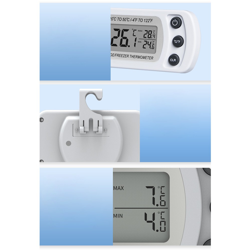 Conversión precisa e impermeable de termómetro para refrigerador para uso doméstico - Imagen 31 de 31