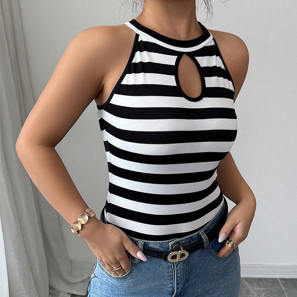 Comfortable and Stylish Striped Vest for Women Ideal for Daily Activities - Picture 28 of 64