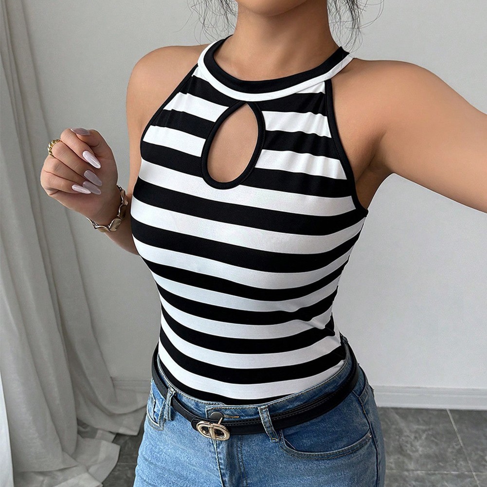 Comfortable and Stylish Striped Vest for Women Ideal for Daily Activities - Picture 20 of 64