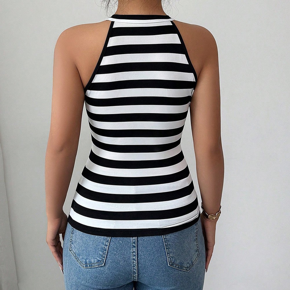 Comfortable and Stylish Striped Vest for Women Ideal for Daily Activities - Picture 19 of 64