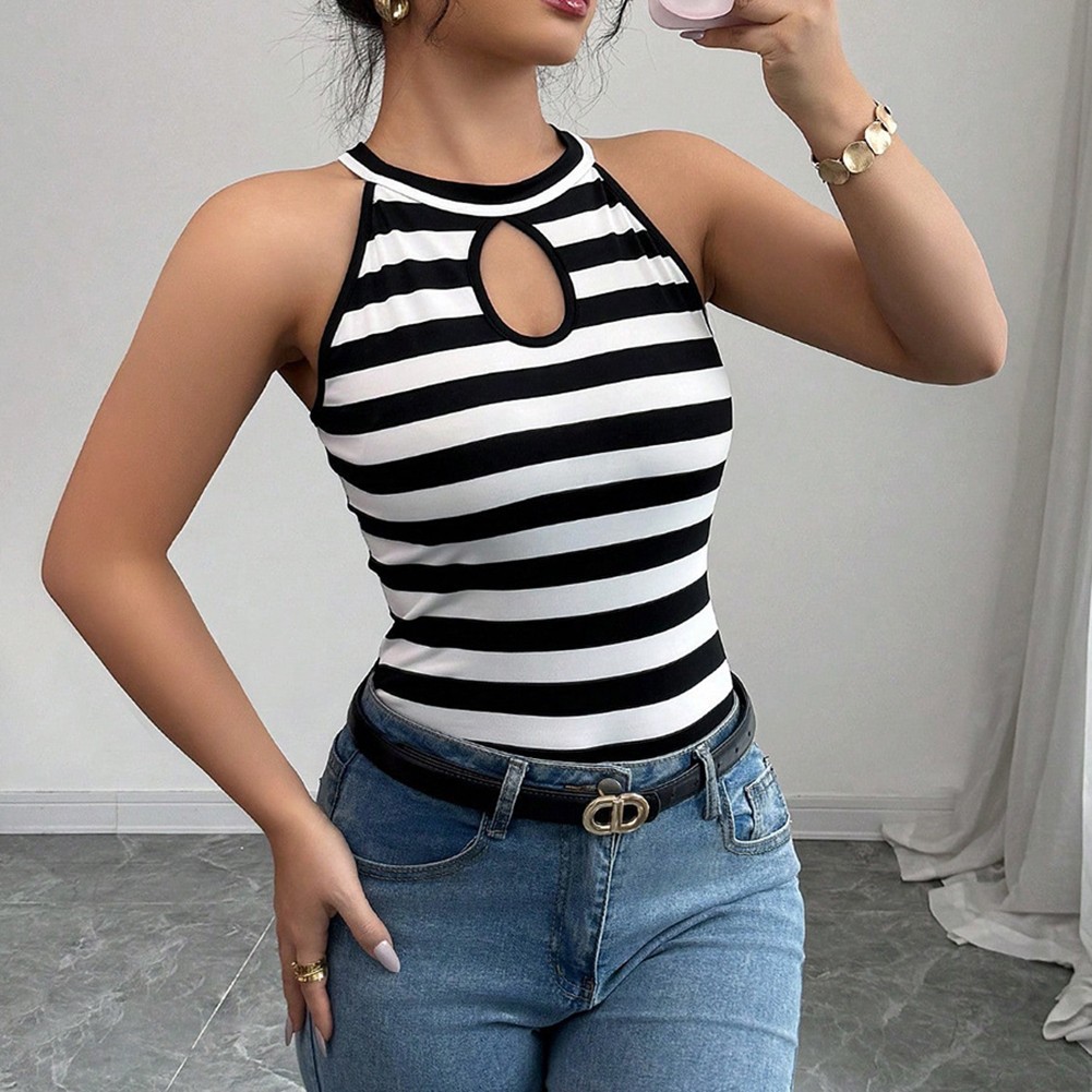 Comfortable and Stylish Striped Vest for Women Ideal for Daily Activities - Picture 27 of 64