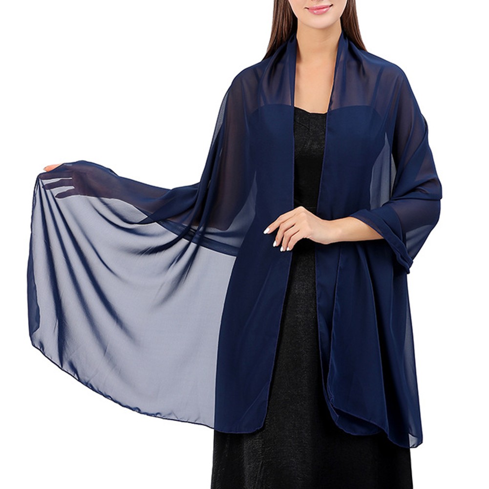 Breathable Shawl for Wedding Parties Stylish Chiffon Accessory for Bridesmaids - Picture 11 of 26