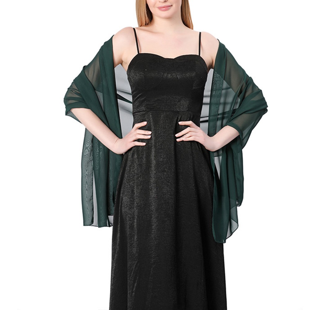 Breathable Shawl for Wedding Parties Stylish Chiffon Accessory for Bridesmaids - Picture 16 of 26