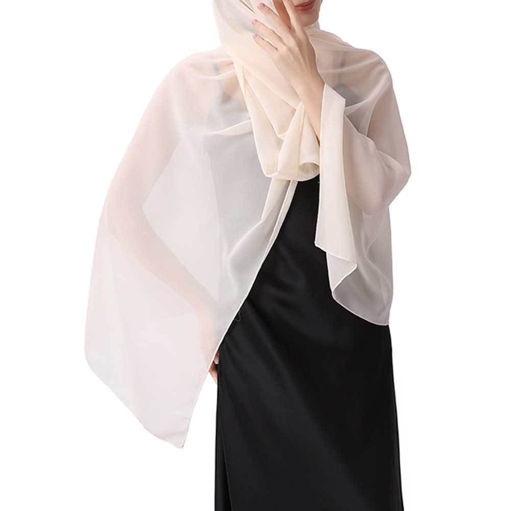 Breathable Shawl for Wedding Parties Stylish Chiffon Accessory for Bridesmaids - Picture 26 of 26