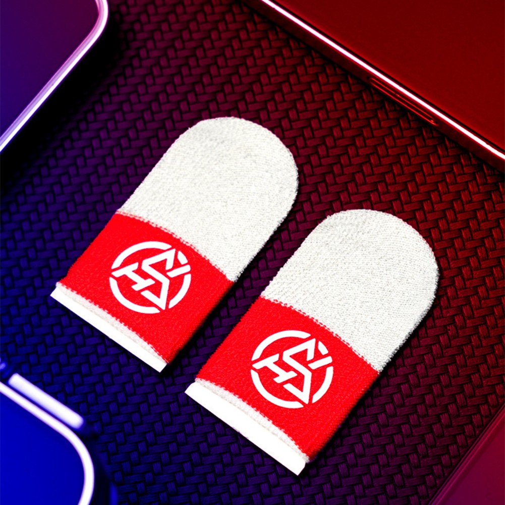 Fingerhüllen Für Gaming – 6 Stück, 0,3 Mm Silberfaser, Schweißabweisend