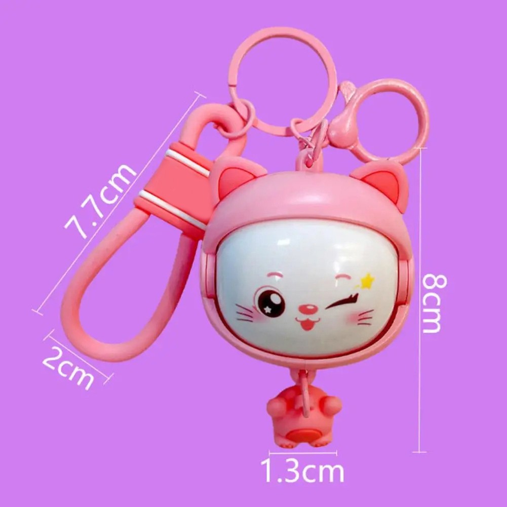 Llavero para gatos accesorio animado para gatos accesorio de tamaño compacto para ventiladores para gatos - Imagen 14 de 33