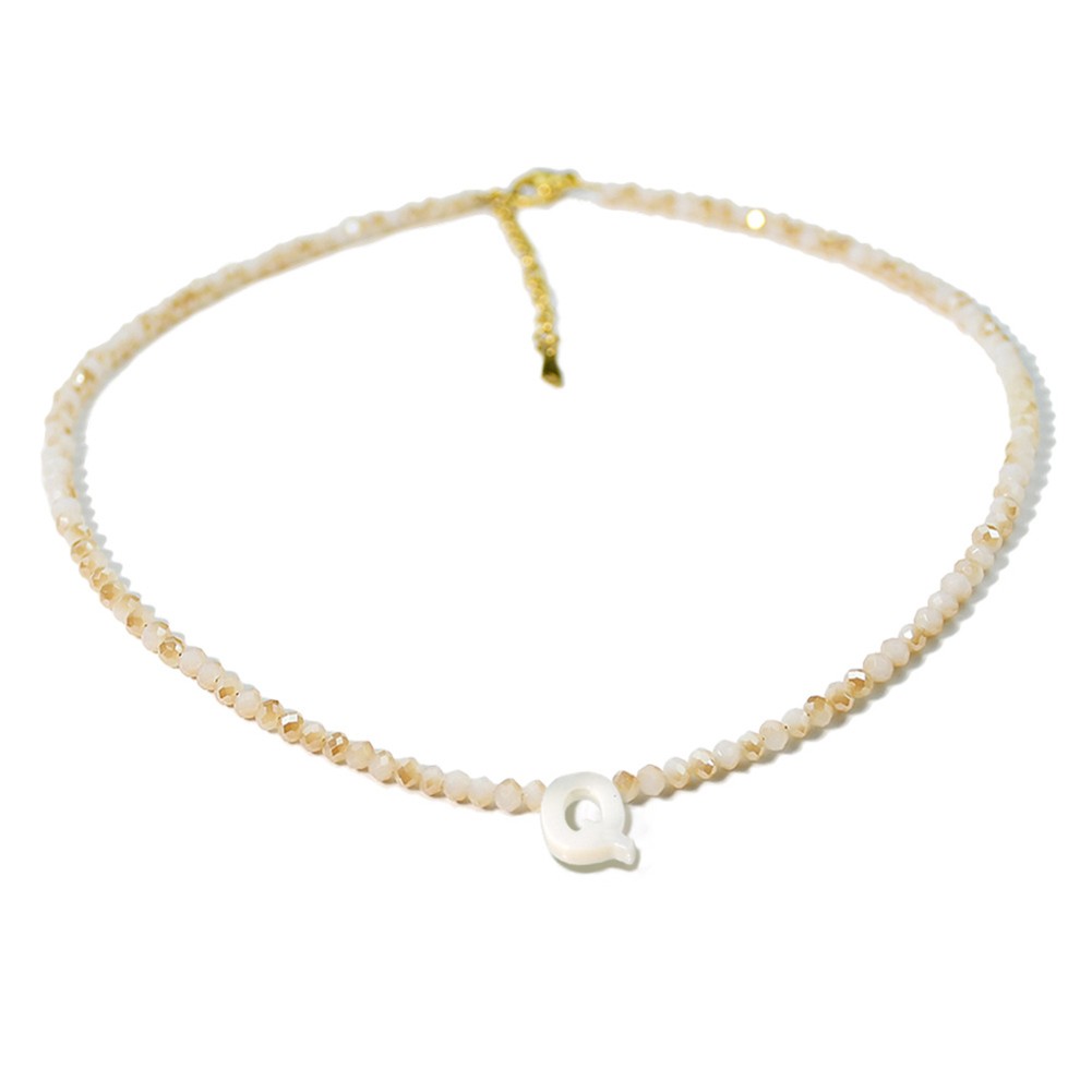 Elegant Letter Shell Necklace with For crystal Bead for Special Occasions - Picture 29 of 38