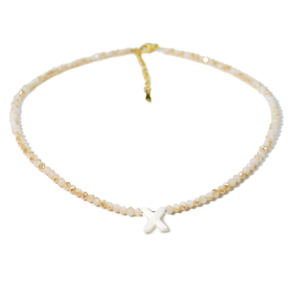 Elegant Letter Shell Necklace with For crystal Bead for Special Occasions - Picture 36 of 38