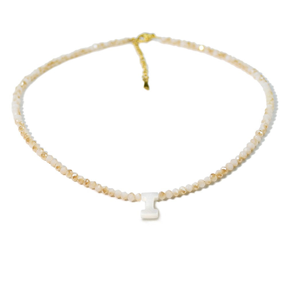 Elegant Letter Shell Necklace with For crystal Bead for Special Occasions - Picture 21 of 38
