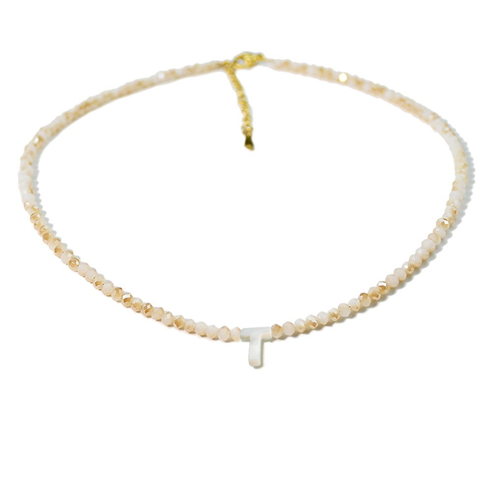 Elegant Letter Shell Necklace with For crystal Bead for Special Occasions - Picture 32 of 38