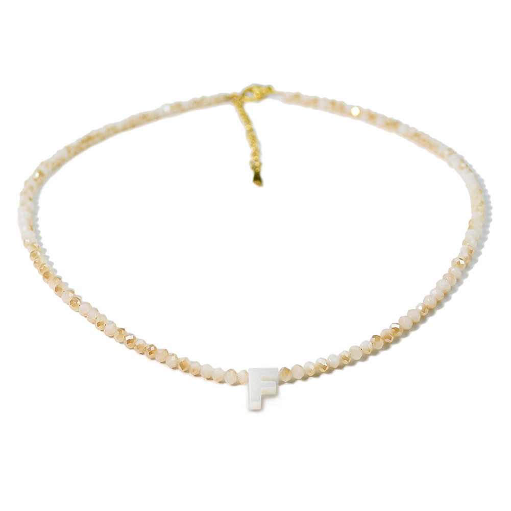 Elegant Letter Shell Necklace with For crystal Bead for Special Occasions - Picture 18 of 38
