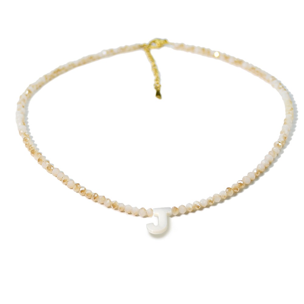 Elegant Letter Shell Necklace with For crystal Bead for Special Occasions - Picture 22 of 38