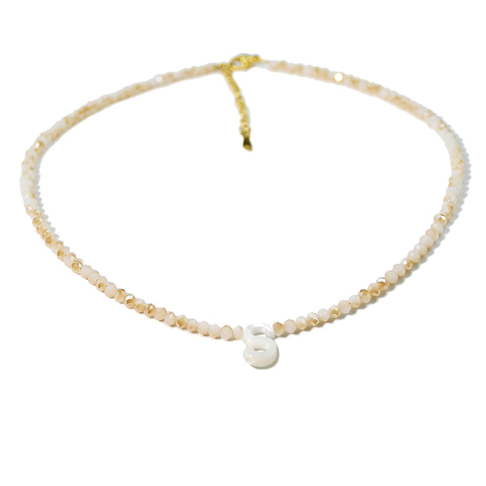 Elegant Letter Shell Necklace with For crystal Bead for Special Occasions - Picture 31 of 38