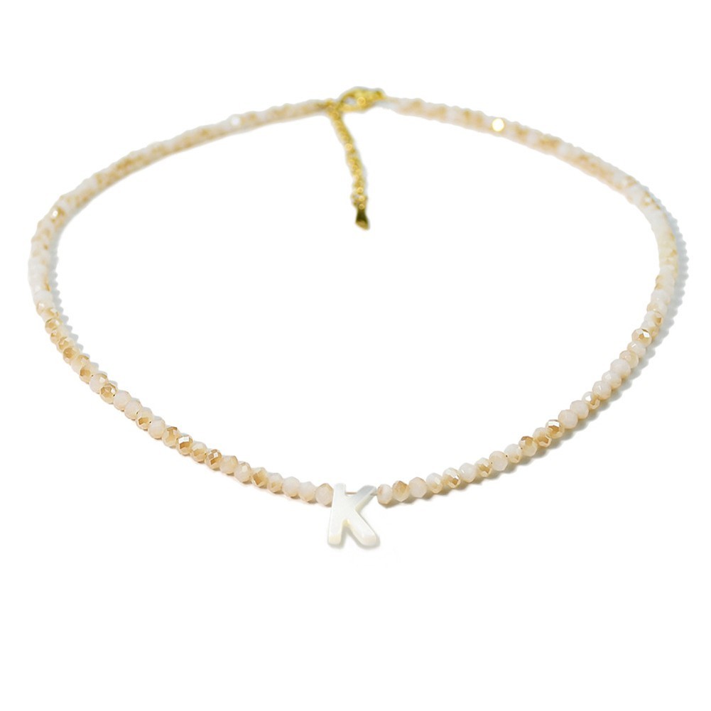 Elegant Letter Shell Necklace with For crystal Bead for Special Occasions - Picture 23 of 38