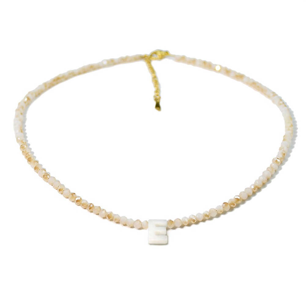 Elegant Letter Shell Necklace with For crystal Bead for Special Occasions - Picture 17 of 38