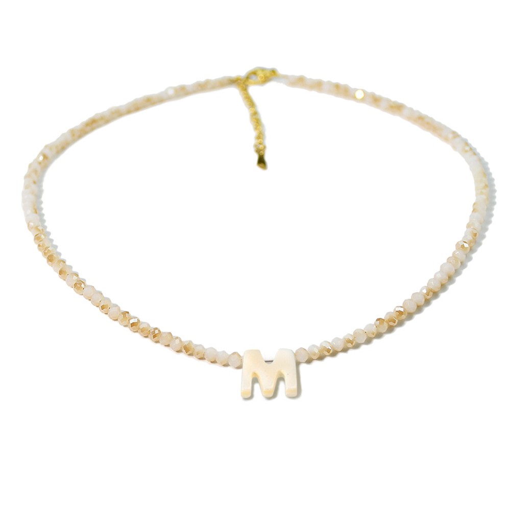 Elegant Letter Shell Necklace with For crystal Bead for Special Occasions - Picture 25 of 38