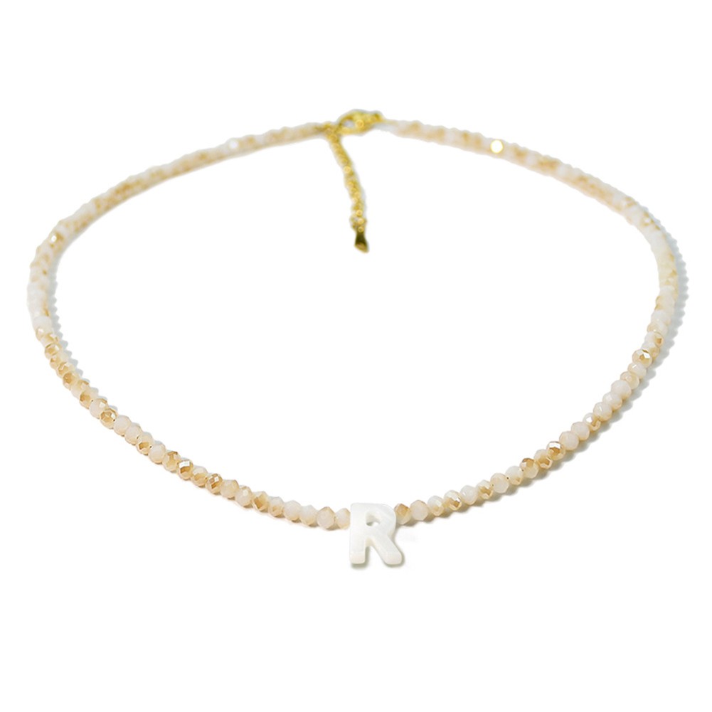 Elegant Letter Shell Necklace with For crystal Bead for Special Occasions - Picture 30 of 38