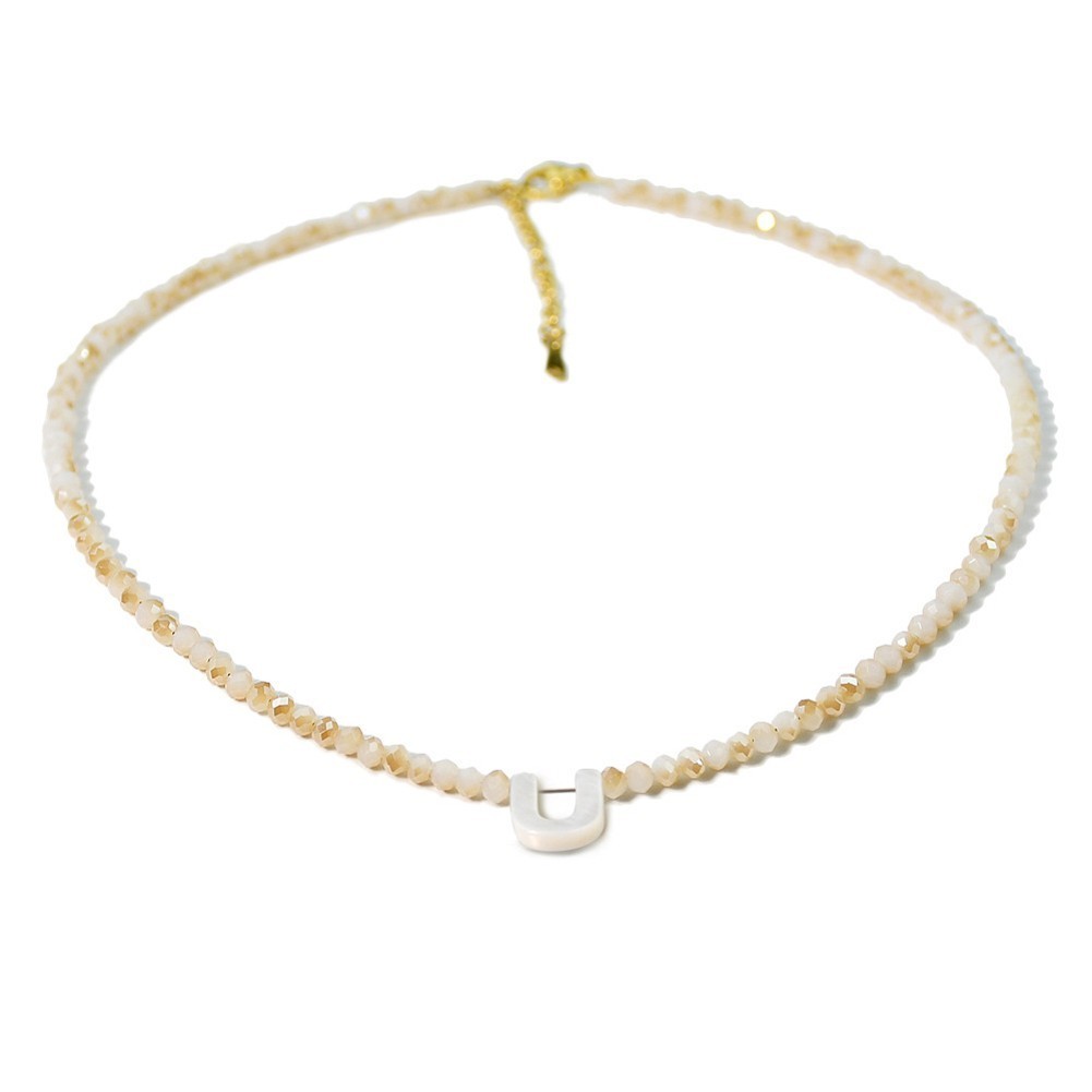 Elegant Letter Shell Necklace with For crystal Bead for Special Occasions - Picture 33 of 38