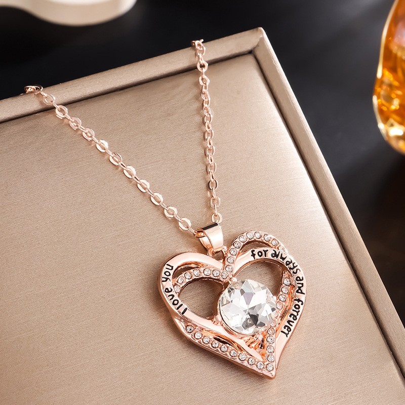Aesthetic Heart Pendant Necklace with Birthstones for Meaningful Gifting - Picture 16 of 37