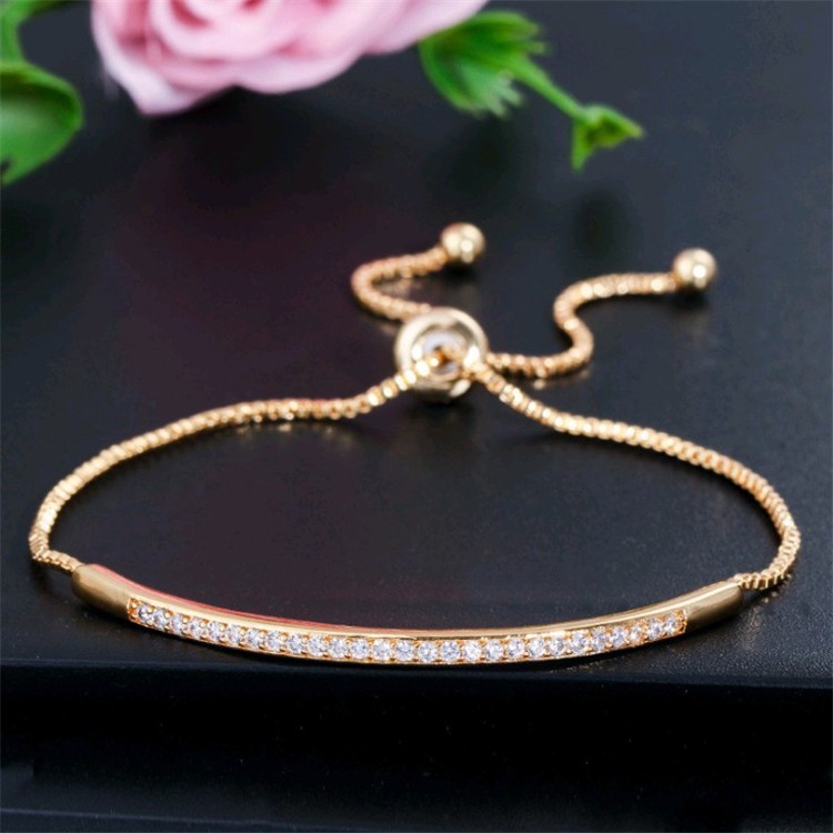 Trendy Adjustable Bracelet Set with Embedded Zircon for Eye Catching Look - Picture 13 of 16
