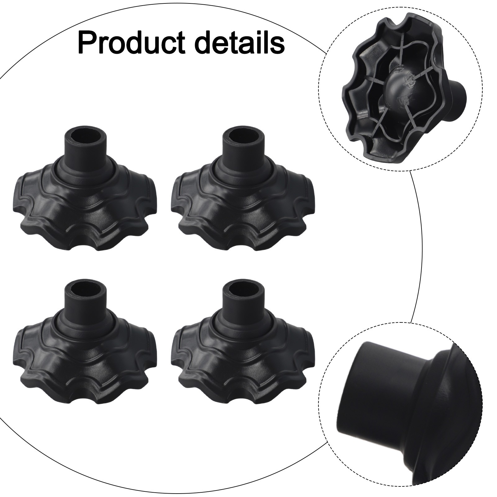 4pcs Nonslip Camping Chair Foot For Pads for Outdoor Chair Leg Protection - Picture 37 of 47