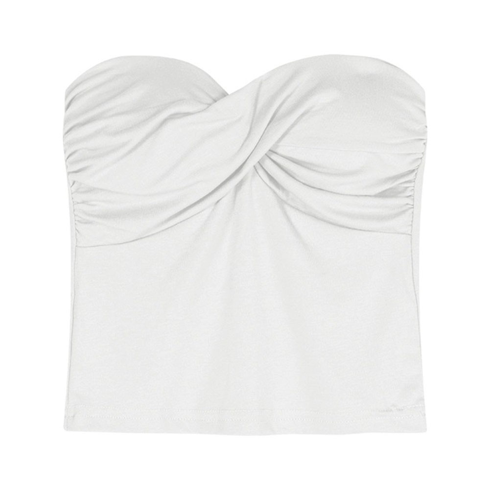 Womens Strapless Tube Top Vest for Casual Summer Wear and Daily Outfits - Picture 22 of 33