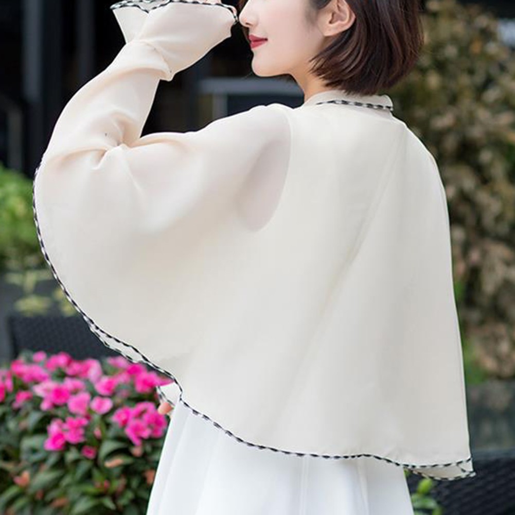 Cycling Chiffon Cover Anti External Shawl Casual Wear Style One Size Fits All - Picture 24 of 30