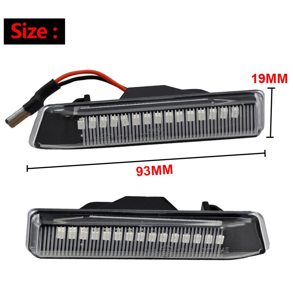 Dynamic Side Mirror Light Adverse Weather Conditions Smoked Lens Design - Picture 20 of 20