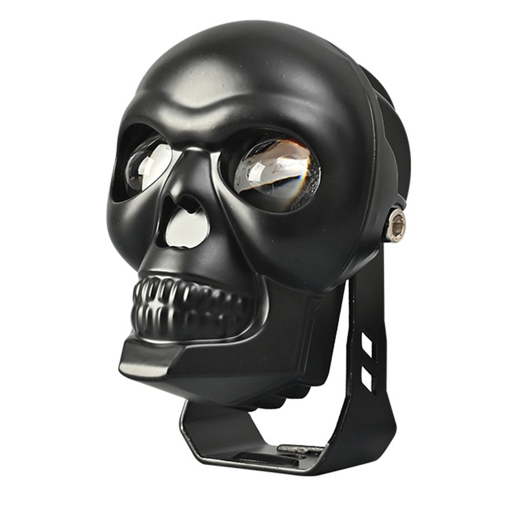 Motorcycle LED Skull Headlight IP67 Waterproof Rating for Harsh Conditions - Picture 30 of 30