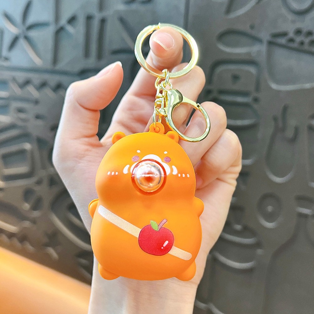 Porte-clés de dessin animé accessoire de soulagement du vente stress design accroche