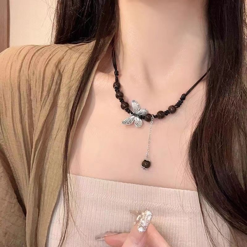 Layered Collarbone Necklace Crafted from Eco Friendly Diatomaceous Earth - Picture 27 of 40