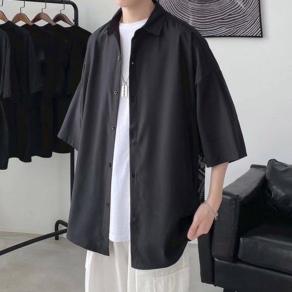 Chemises décontractées décontractées à manches courtes pour vendre hommes style co