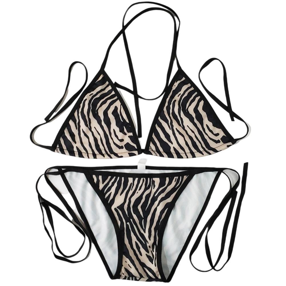 Summer Ready Women's Backless Design Adjustable Hanging Bikini Set - Picture 15 of 28