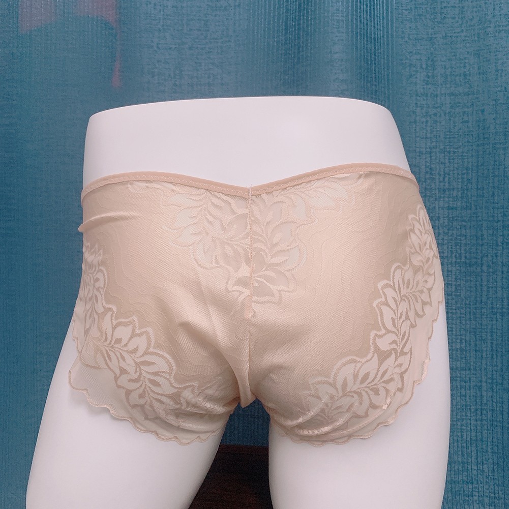Men's Floral Lace Mesh Mid Waist Briefs Underwear L 2XL Available Colors - Picture 16 of 18