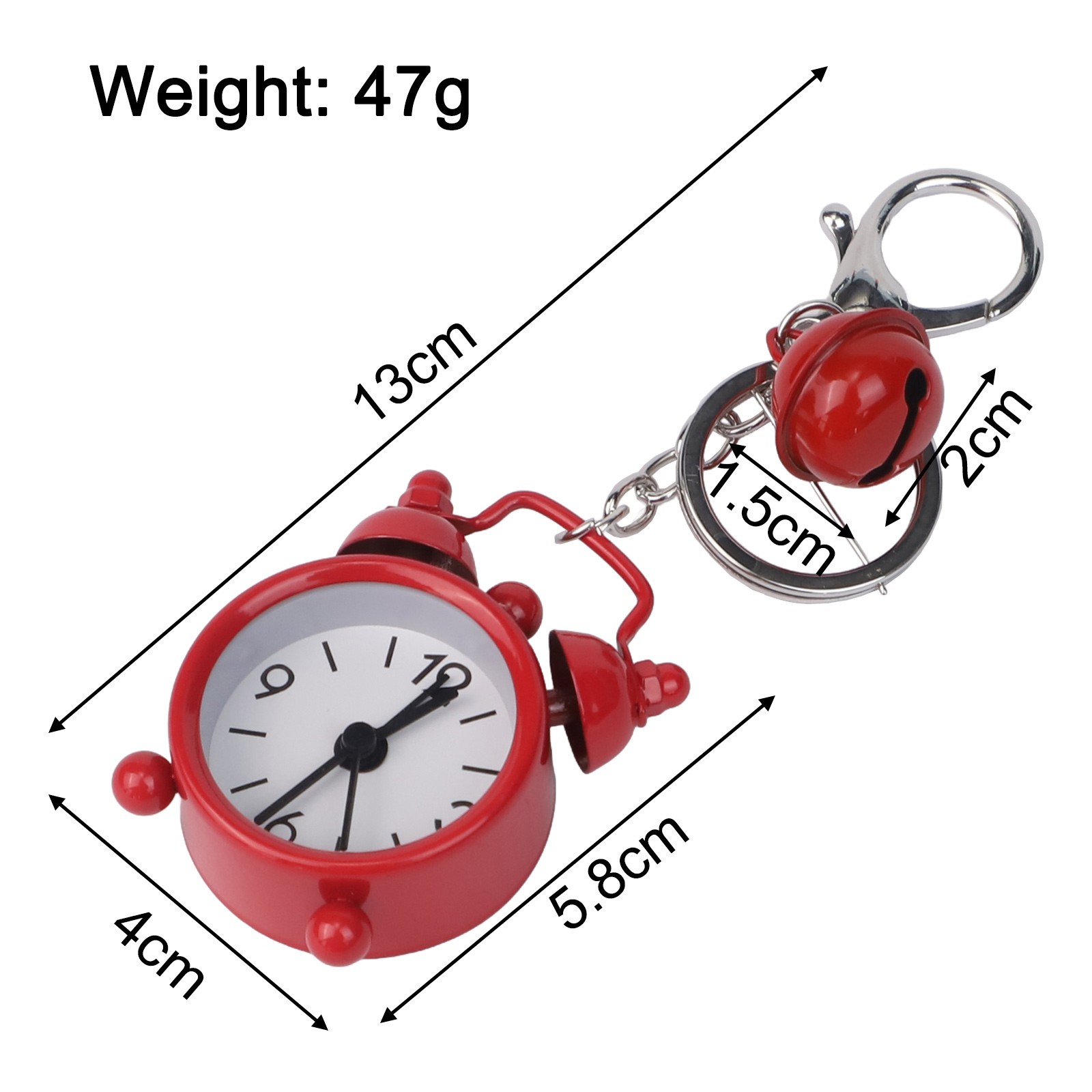 Mini porte-clés réveil avec design élégant déclaration de mode fonctionnell - Picture 58 of 65