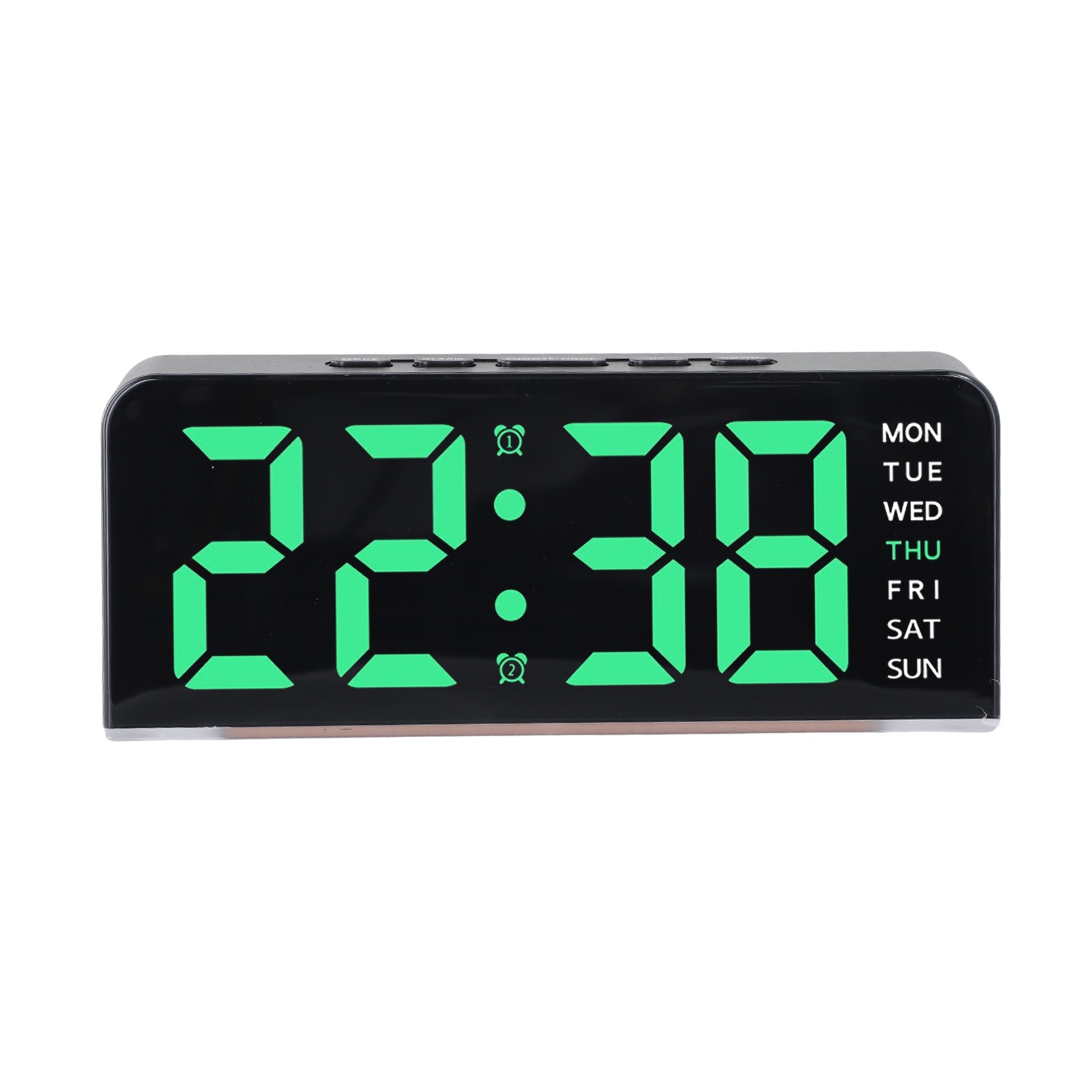 Dual Functionality Digital Wall Clock with Temperature Display Feature