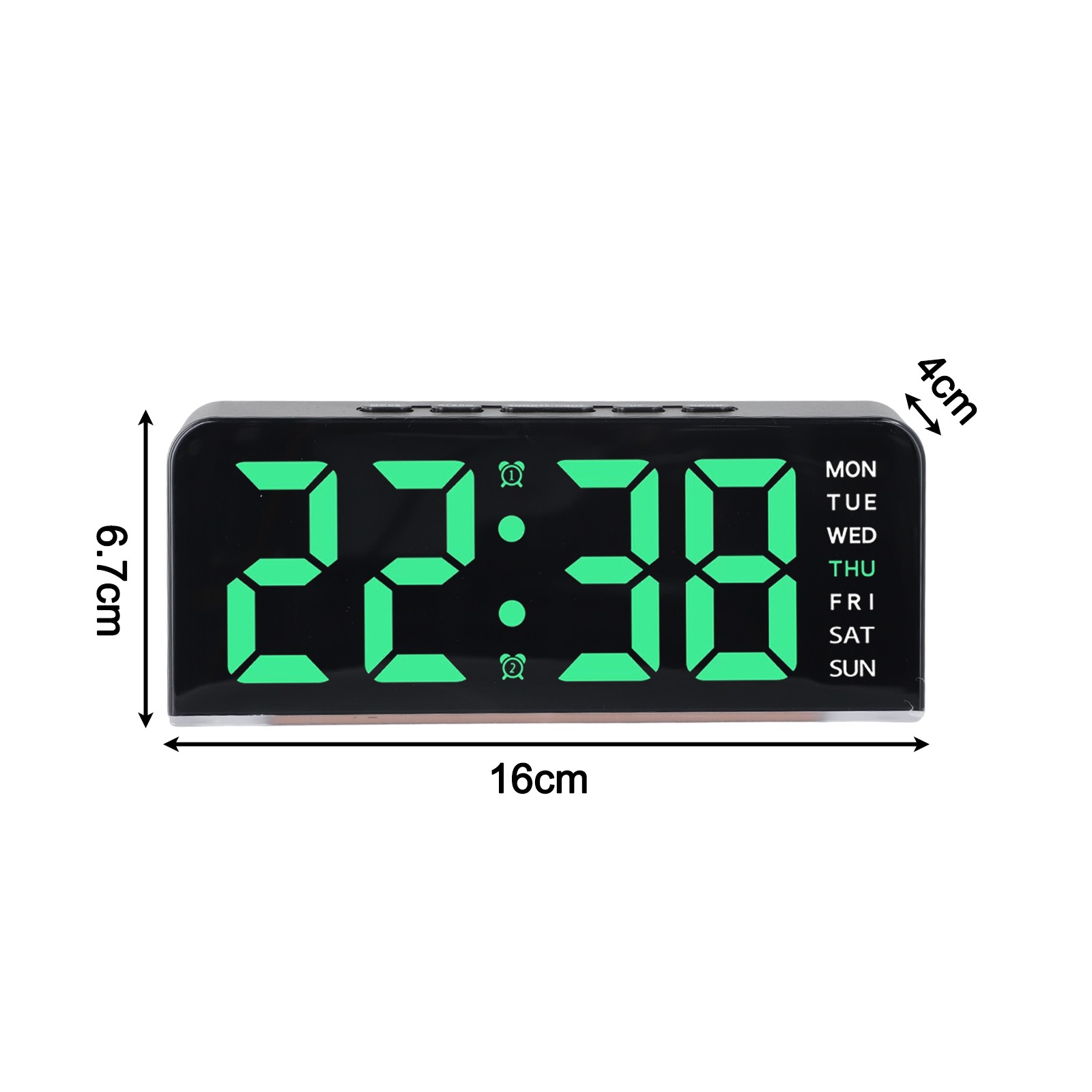 Dual Functionality Digital Wall Clock with Temperature Display Feature
