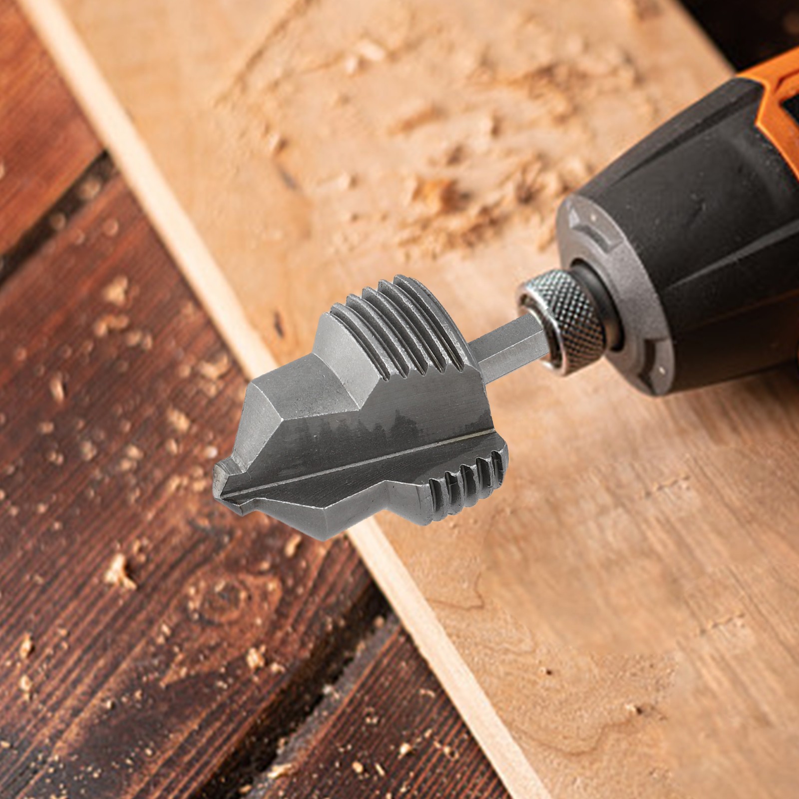 Innovative Three Blade Threaded Drill Bit Perfect Fit for Standard Faucets
