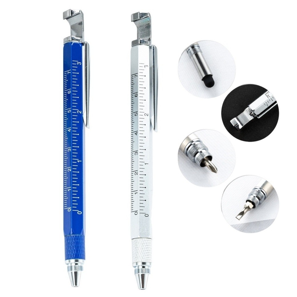 2PC Gel Ink Pens with Measuring Scales and Level for Home and Office Use