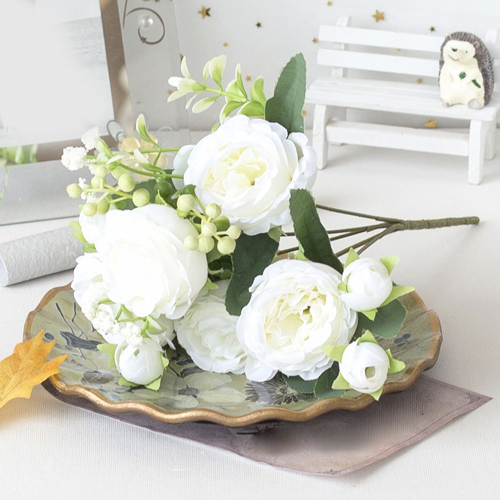 Beautifully Crafted Artificial Peony Arrangement for Any Occasion Decor