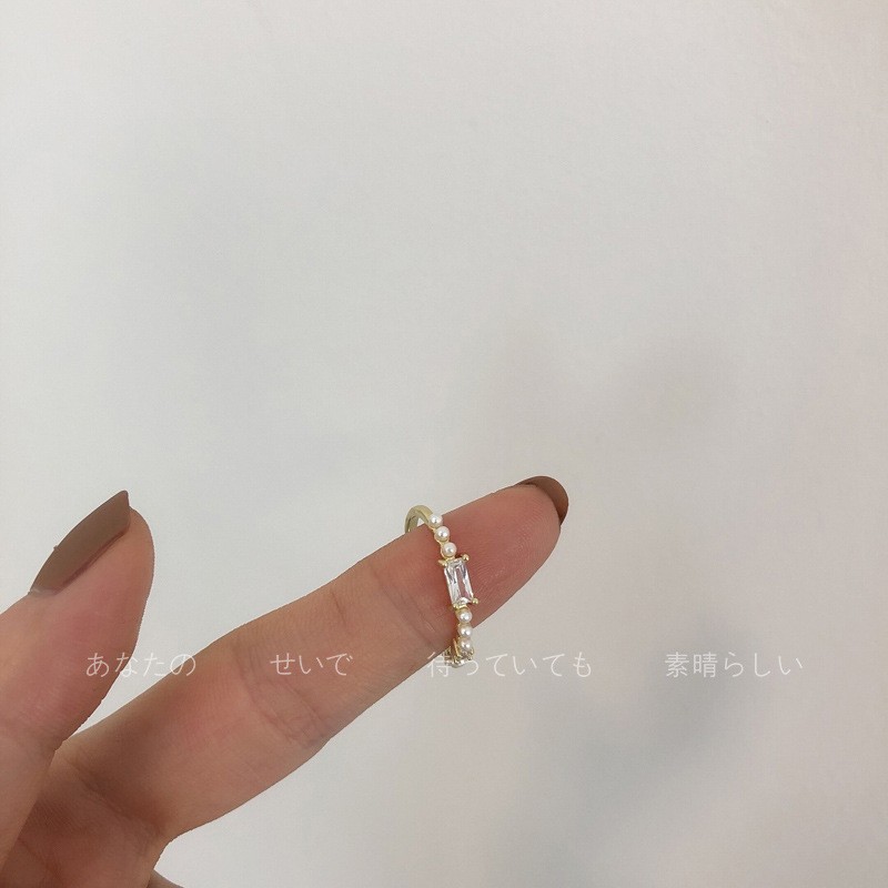 Adjustable Zircon Ring Perfect for Minimalist Aesthetics and Fashion Events - Picture 25 of 27