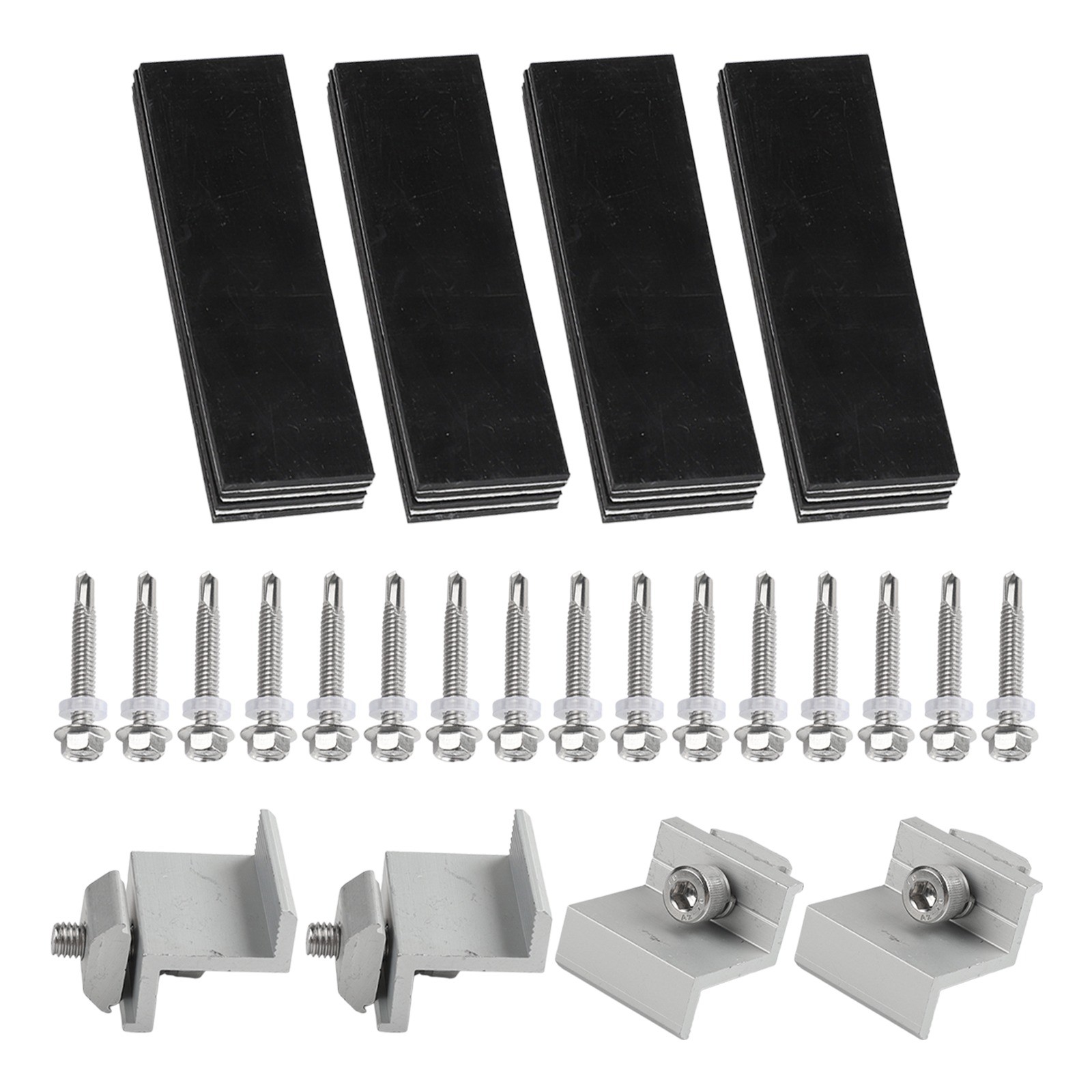 Solar Panel Module Aluminum Bracket Rail Trapezoidal Sheet 30cm Mounting-Rail