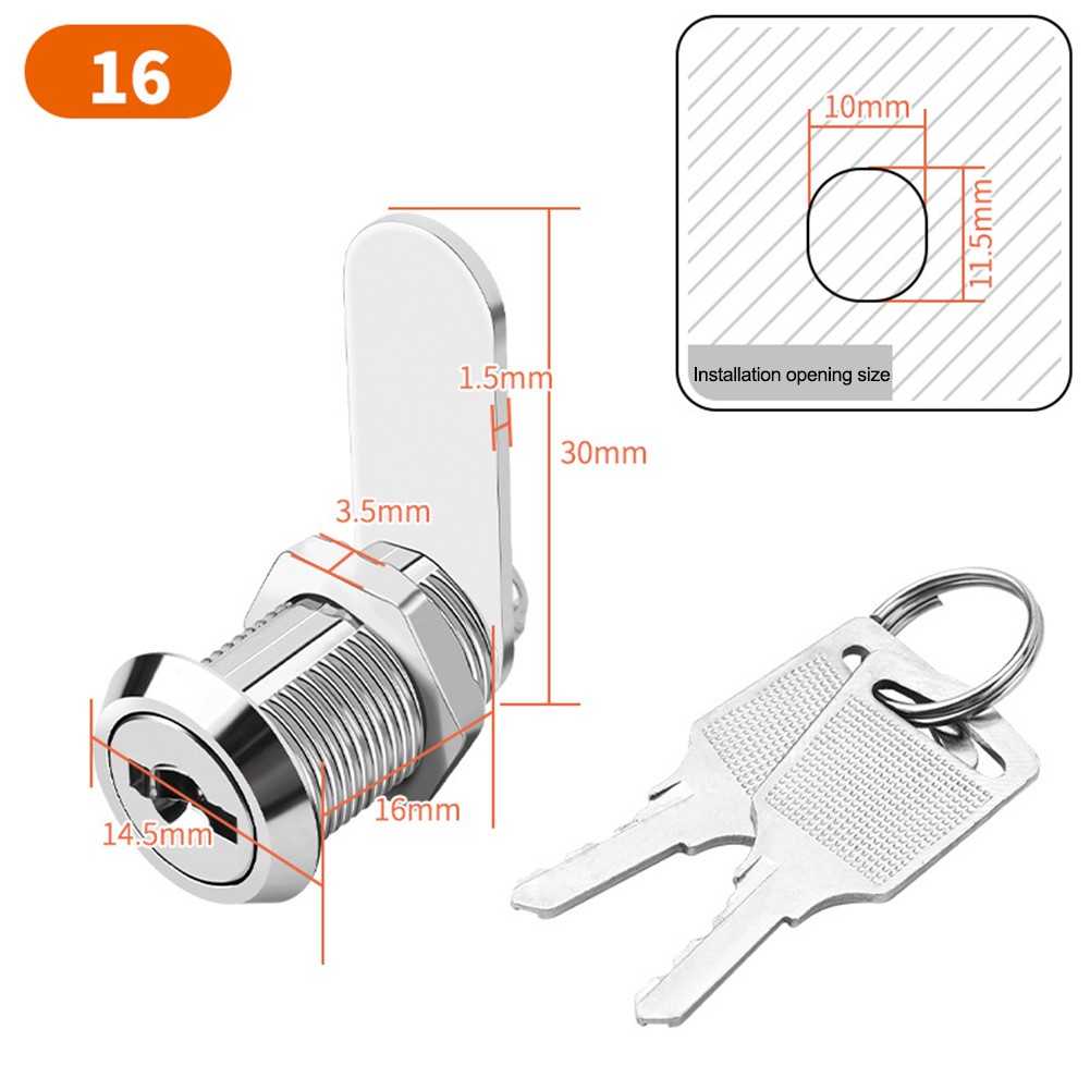 For Filing Cabinets File Cabinet Lock Protect Valuables Two Spare Keys - Picture 13 of 36